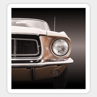 American classic car Mustang Coupe 1968 Sticker